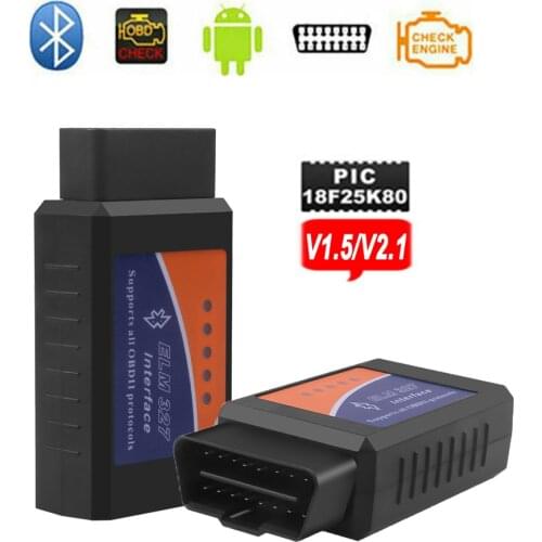 Pic18F25K80 Chip Elm327 Obd2 Scanner Elm 327 Usb V1.5 Bluetooth Code Reader Auto Diagnostic Scanner Tool Made