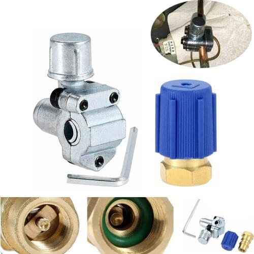 A/C Retrofit Valve Bullet Piercing Valve Line Tap Bpv31 Hvac Parts Seal Refridgerator With Dust Cap Low Side Ac Part Fixing Tool