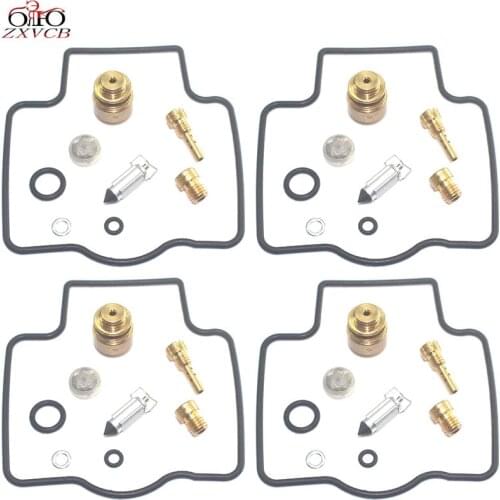 4set for Ninja ZX750 ZX7R ZX750P 1996-2003 ZX 750 7R 750P Motorcycle carburetor repair kit floating needle seat parts