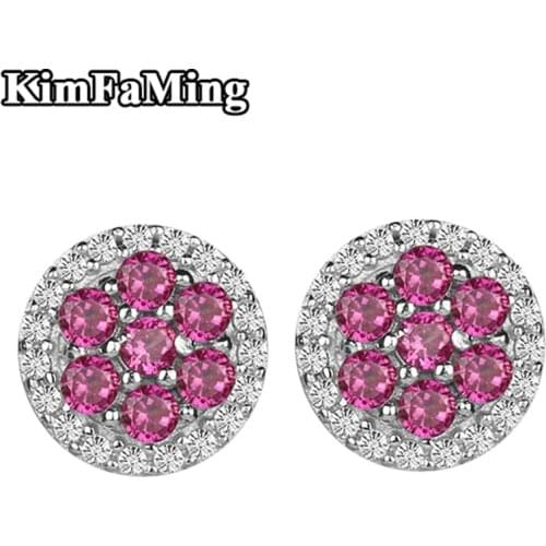 Romantic and Sweet Silver Flower Stud Earrings for Young Girls in Fine Jewelry Birthday Gift SE004