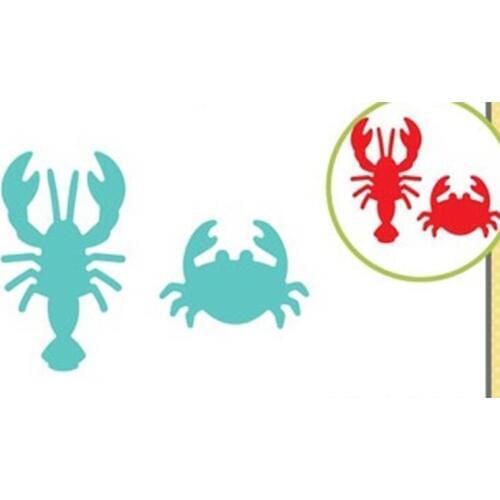 Prawn Crab Set Metal Cutting Dies Stencils For DIY Scrapbooking Christmas Decoration Embossing Paper Craft Die Cutting Template