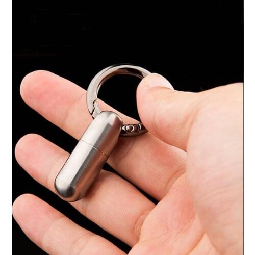 Mini Sealed Storage Pill Box Medicine Tablet Container Organizer Titanium Alloy Waterproof Outdoor Traval First-Aid Pill Case