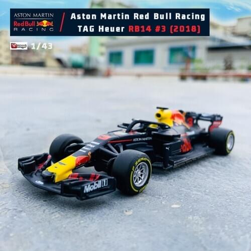 Bburago 1:43 Ferrari Red Bull Benz Formula One RB14 No. 3 racing alloy die-cast toy car model SF90 SF70 SF71 W10 W07 RB15 RB13