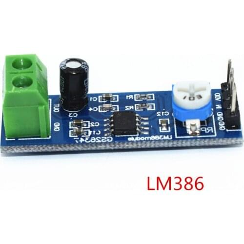 New LM386 Audio Amplifier Module 200 Times 5V-12V Input 10K Resistance
