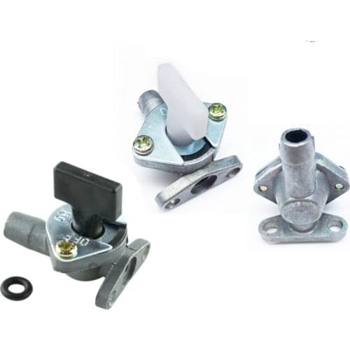 Silver Carb Air Cooled Carburetor Fuel Oil Valve Tap Switch for 49cc Mini Pocket Bike Quad ATV SUV 2 Strokes Engine Carb Switch