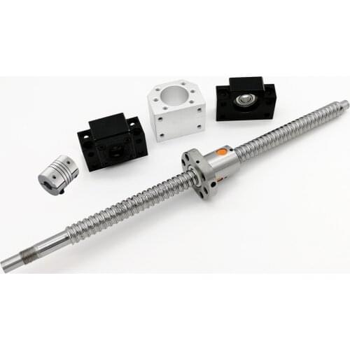 1610 Ball screw factory RM1610 165mm 200 300mm 500mm 600 700mm 800 1000mm 1200mm 1500mm SFU1610 Nut Bracket BK12 BF12 + Coupler