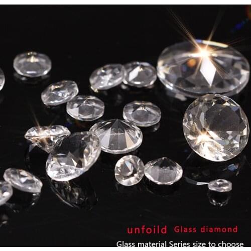 All sizes Round pointed unfoild back fancy Gemstone crystal glass rhinestone diamante jewels DIY stage&wedding table Decorations