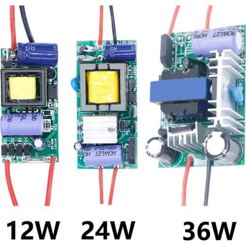 LED Driver Transformer 220V to 12V Power Supply 6W 12W 24W 36W For DIY Light Led Bulb Light Strip Lamp Spotlight Repair Parts Ki