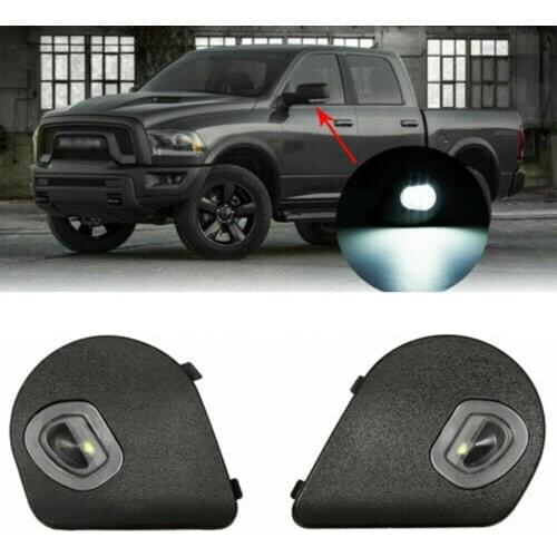 LED Side Mirror Puddle Light Lamp 12V Fit For Dodge Ram 1500 2500 3500 4500 5500 2009-2018 68087239AA 68302825AA 68302824AA