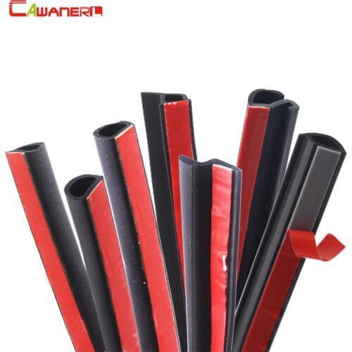 Cawanerl Car Sedan Hatchback Door Hood Trunk Seal Sealing Strip Rubber Weatherstrip Sound Insulation Auto Seal Strip Edge Trim
