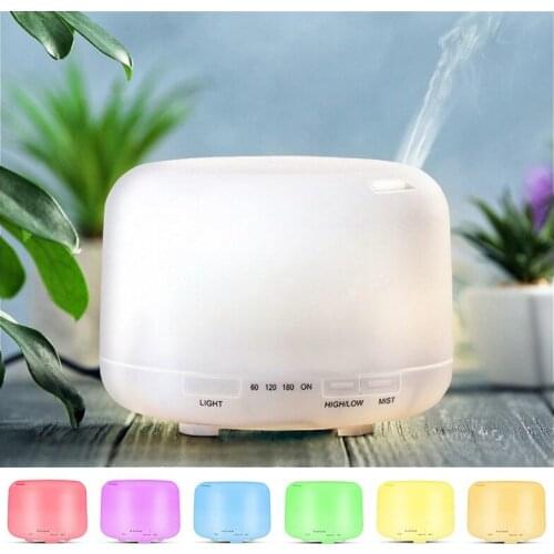 Air Humidifier Essential oil diffuser 300ML 500ML LED Lamp Aroma Diffuser Electric Ultrasonic Cool Mist Maker Fogger Humidifier