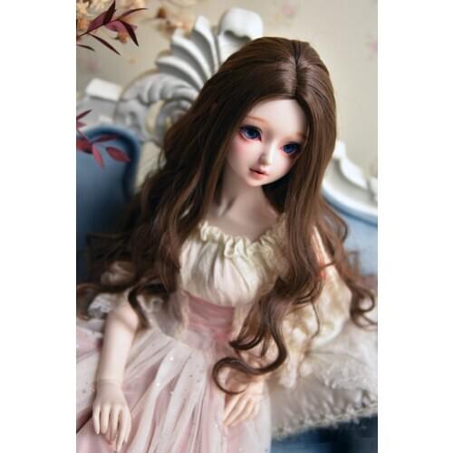 [wamami] 15# Brown/Silver Wig/WavyWig/ For 1/4 MSD 1/3 SD DZ AOD BJD Dollfie