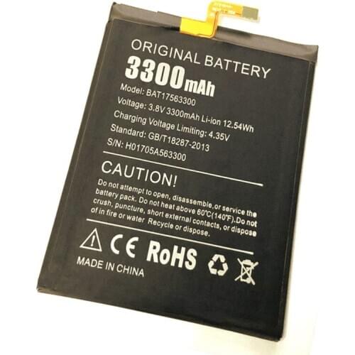 Westrock BAT17563300 3300mAh Battery for Doogee Shoot 1 Mobile Phone
