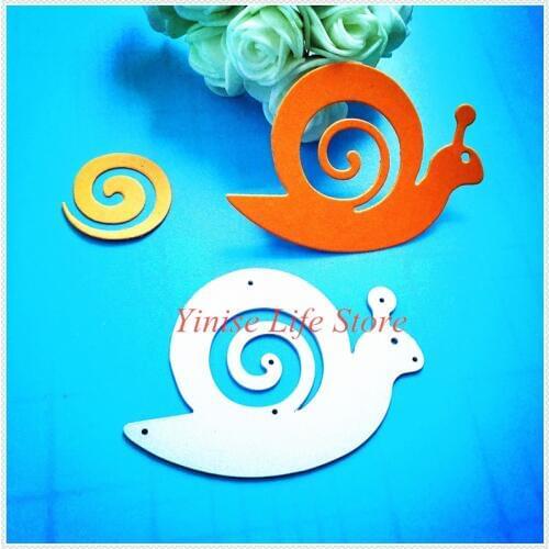 YINISE Metal Cutting Dies For Scrapbooking Stencils Snails DIY Cut Album Cards Decoration Embossing Folder CRAFT Die Cuts Cutter