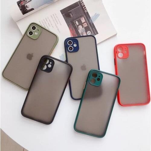 Lens Protection Soft Phone Case For iPhone 12 11 Pro Max X XS XR 7 8 6 6S Plus SE 2020 Surface Matte Shockproof Protective Cover