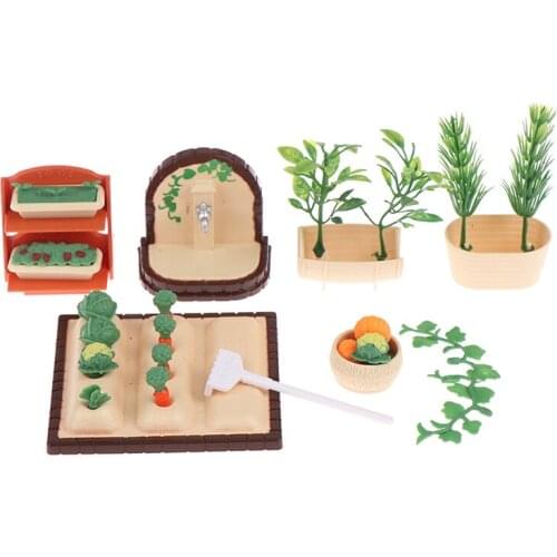 1 Set Doll House Mini Garden Childrens Birthday Family Forest Picnic Scene Toy