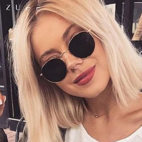 2021 Classic Small Frame Round Sunglasses Women/Men Brand Designer Alloy Mirror Sun Glasses Vintage Modis