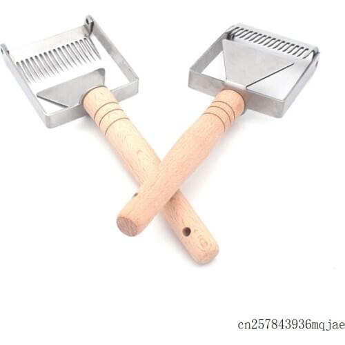 50pcs Uncapping Fork Iron Honeycomb Honey Scraper Beekeeping Tool with Wooden Handle Apicultura Equipment