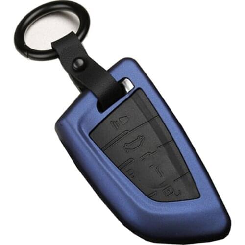 ABS Car 4 Button Remote Key Cover Case Holder Protect Keychain Keyring Keycase for BMW 5 Series 2018 Key Chain Key Ring Stylish