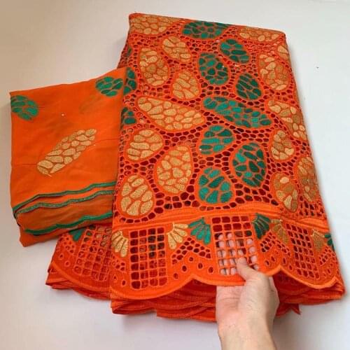 5+2 Yards African Dry Cotton Lace Fabric 2020 High Quality Lace Embroidery Swiss Voile Lace In Switzerland Nigerian Lace Fabrics