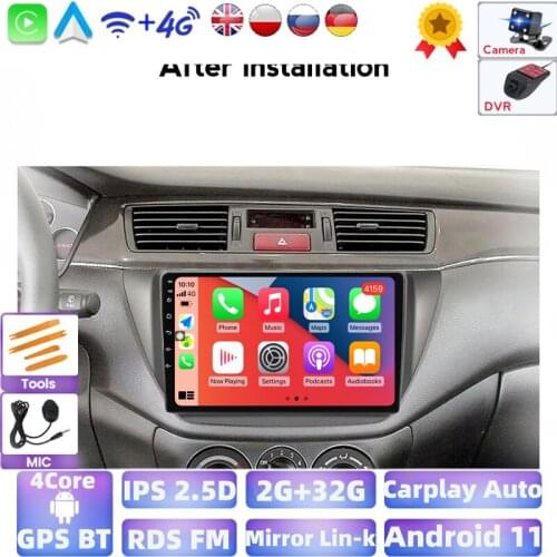 4core 2 din Car Radio For Mitsubishi Lancer IX 2000-2010 Car Stereo WiFi Player Support FM Transmitter Radio Tuner OBD2 DAB