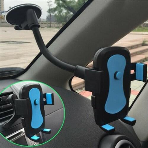 Car Phone Holder Bracket Mount Cup Holder Universal Car Mount Mobile Suction Windshield Phone Locking Car-Accessories
