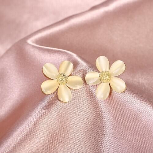 Bohemian Color Flower Earrings For Women Vintage Small Earrings For Women Geometric Circle Earrings Fashion Jewelry 2020 Hot