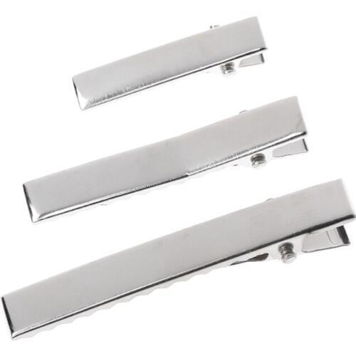 Brand 50Pcs/bag Flat Single Prong Alligator Clips DIY Barrette Teeth Hair Clips Utility Personal Care Appliance Accessories
