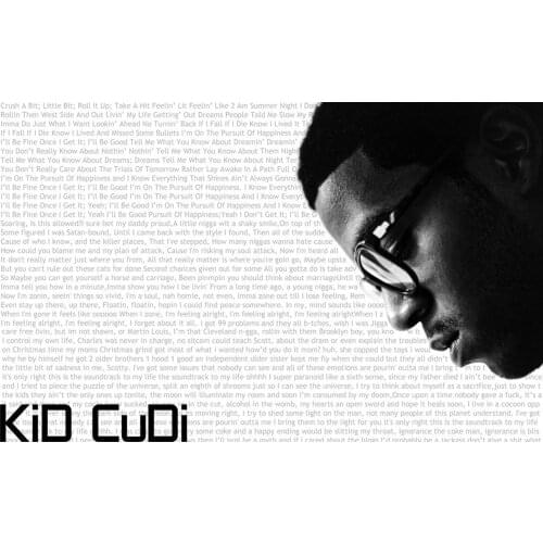 Home Decor Kid Cudi -Rapper Music Star-Silk Art Poster Wall Sicker Decoration Gift
