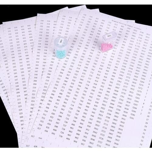 Diamond Painting Tools DCM Colour Number stickers for 5D Diamond painting Storage Box Diamond Embroidery tools
