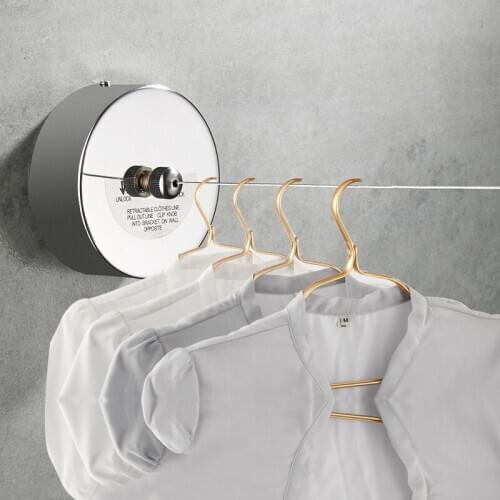 JD Stainless Steel Invisible Clothes-drying Rope Balcony Hotel Hotel Clothesline Rack Indoor Telescopic Wire Rope