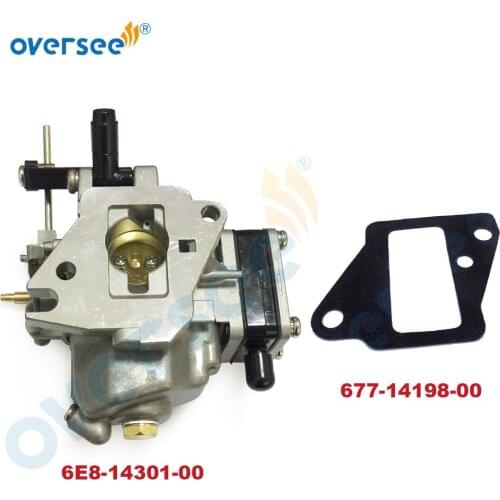 6E8-14301-00 Carburetor For Yamaha Outboard Motor 9.9HP 15HP 2T 15D Model