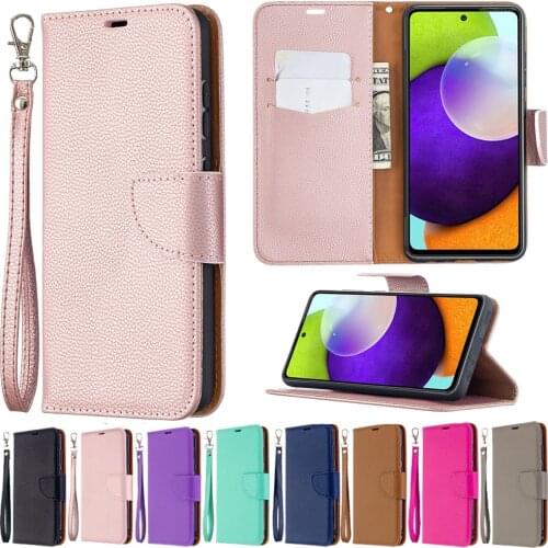 Litchi Leather Case For Samsung Galaxy A01 A02S A11 A12 A20 A20E A20S A21 A21S A31 A32 A41 A42 A50 A51 A52 A71 A72 Phone Cover