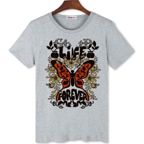 BGtomato beautiful butterfly tshirt men summer casual top tees original brand casual shirts hip hop street shirts