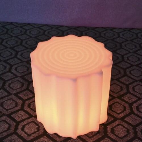 Cool Qing Led Stump Luminous Bench Bar Plastic Bar Stool Hotel Casual Fashion Creative Remote Control Luminous Bench