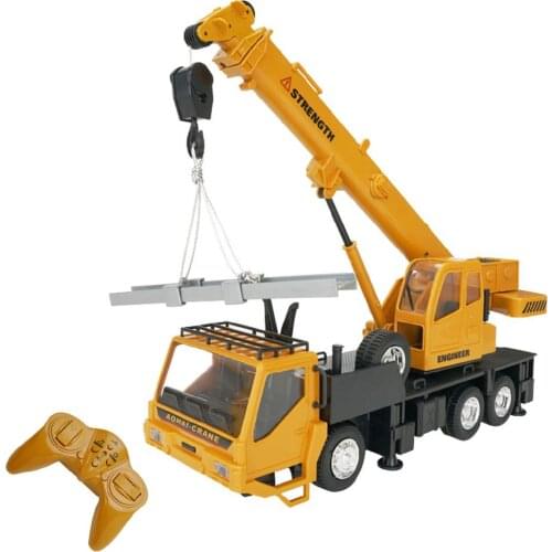 LeadingStar 1:24 10CH Simulation Crane Excavator Wireless RC engineering Lighting Truck Chargeable RC Vehicles Cars Toys