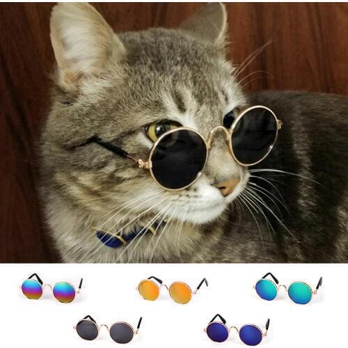 Fashion Pet Glasses Small Pet Dogs Cat Glasses Sunglasses Elegant Pet Puppy Eye-wear Protection Funny Pet Cat Grooming Products