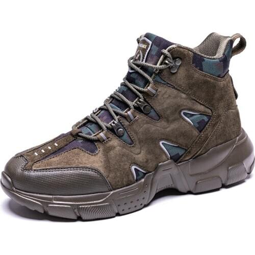 ONEMIX Men Hiking Shoes Outdoor Lightweight Climbing Fishing Trekking Shoes Men Water Repellent with Non-Slip Sole Sports Shoes