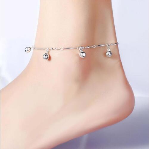 New Bells 925 silver Round Boho Anklet Foot Chain Ankle Charm Anklet Foot Jewelry Gift