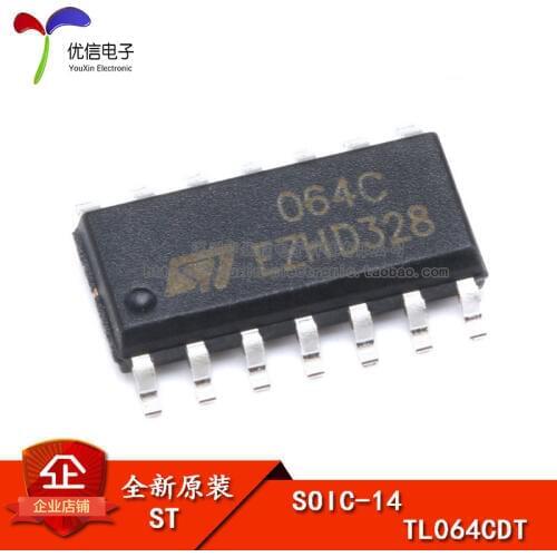 Genuine original patch TL064CDT SOIC-14 four JFET Input Operational Amplifier