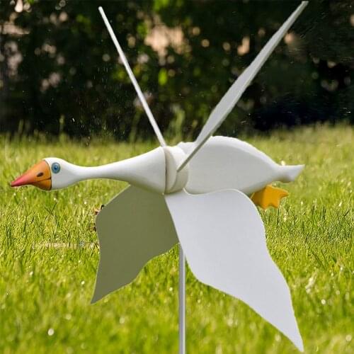 Bird Shape Windmill Spinner Whirling Statue Lawn Stake Yard Garden Decor Vane Whirligigs Animal Seagull Garden Lawn Yard Decor