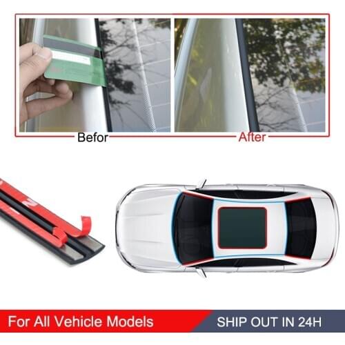 Rubber Car Seal Auto Roof Windshield Sealant Rubber Protector Seal Strip Water-proof Rubber Strip Rainproof Sunroof For Car Seal