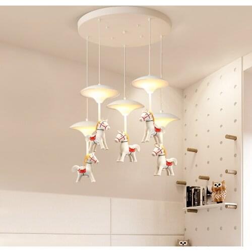 Romantic LED Pendant For Castle Kids Room Living Room Dining Room Bedroom Kitchen Villa Foyer Hotel Indoor Home Lighting Lamps