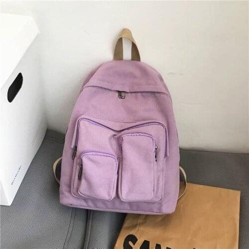 Girl Women Backpack School Bag Womens Backpack 2020 Student Fashion Canvas Teenager Backpack Teenage Bagpack Teen Rucksack