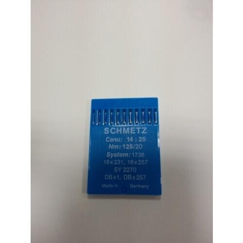 SCHMETZ CANNU :15:25 NM:125/20 SYSTEM:1738 16*231 sy:2270 db*1 db*257 Sewing 10pcs Japan Industrial Machine Needles Juki Singer