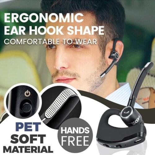 Stereo Wireless Business Bluetooth Headphones Drive Call Sports Handsfree earphones Wireless headphones With Mic For Smart Phone