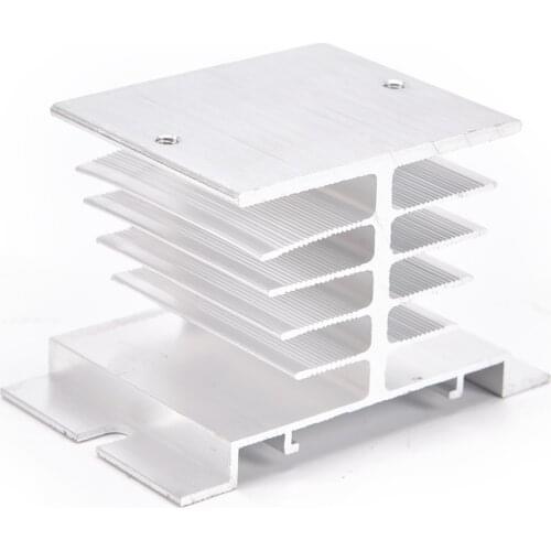1PC Solid State Relay SSR Heat Sink Heat Dissipator Three Phase SSR Heatsink Aluminum Alloy SR-H