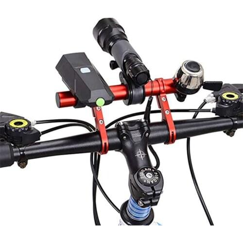 10/20cm Aluminum Alloy Bicycle Handlebar Extender Mount MTB Bike Mountain Cycling Headlight Bracket Lamp Flashlight Holder