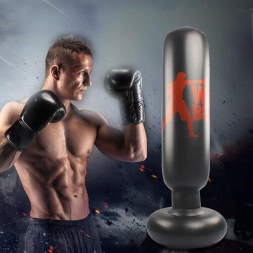 Fitness vertical childrens inflatable punching bag boxing column adult inflatable tumbler punching bag catharsis column