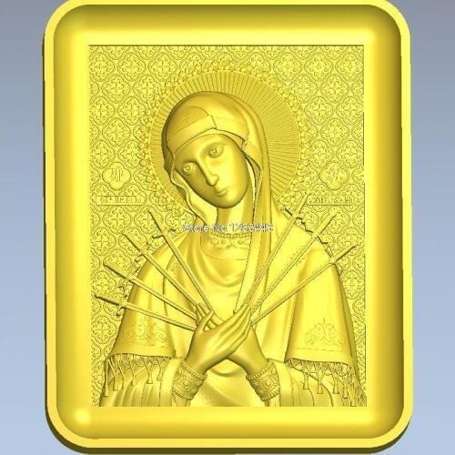 High quality 3d model relief for cnc or 3D printers in STL file Semistrelnaya_1